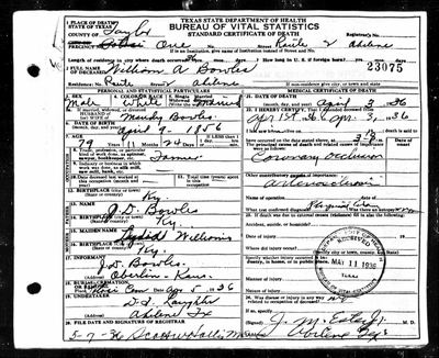 Ancestry — Texas Death Certificates 1903–1982 — page 40394_b062108-01636