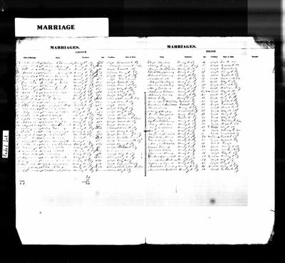 Kentucky, U.S., Marriage Records, 1852-1914 — Owsley County register, James Bowles and Lydia Williams, March 1856 (Ancestry coll. 1117, record 47500; image KYVR_994052-0124) · full resolution 3536 × 3264 px, DeepZoom level 12, 49/49 tiles — page register p. 124