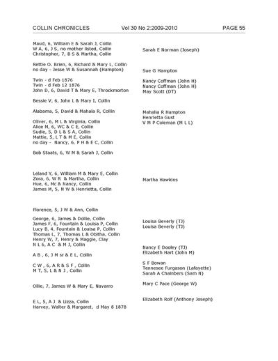 Collin Chronicles, Volume 30, Number 1 & 2, 2009/2010 — page 55