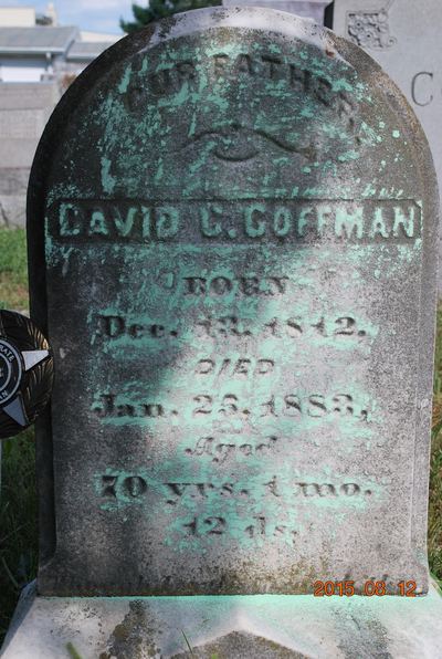 Ancestry — Coffman Family Tree 72640413 (shared by Earl's uncle David) — page chalked, photo 2015