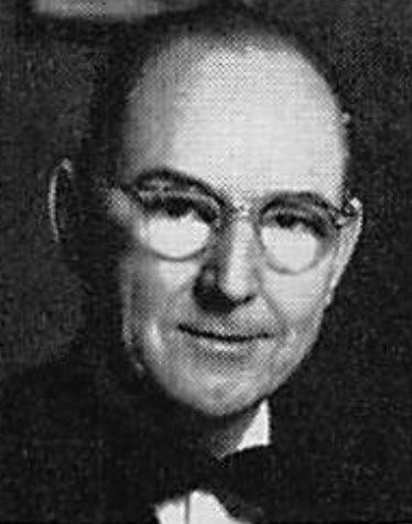 James Burton Coffman, mid-century press portrait