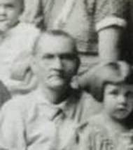 Detail of Mary Jane "Mollie" Wright Coffman, seated, from the Dee Coffman family photograph of about 1924