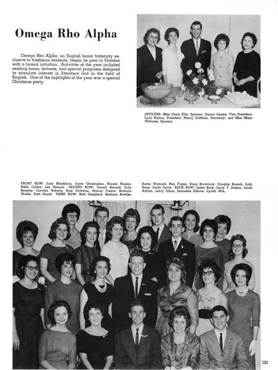 Prickly Pear, Yearbook of Abilene Christian College, 1962 — page 133