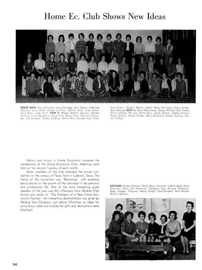 Prickly Pear, Yearbook of Abilene Christian College, 1963 — page 244