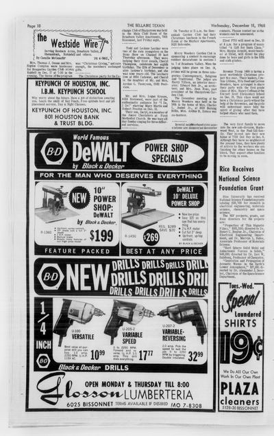The Bellaire & Southwestern Texan (Bellaire, Tex.) — page 18