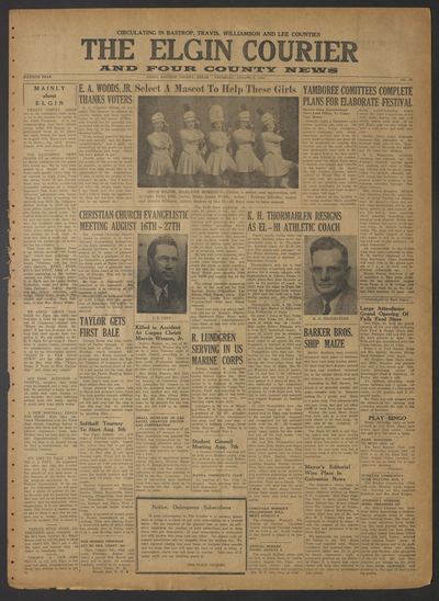 The Elgin Courier and Four County News (Elgin, Tex.) — page 1