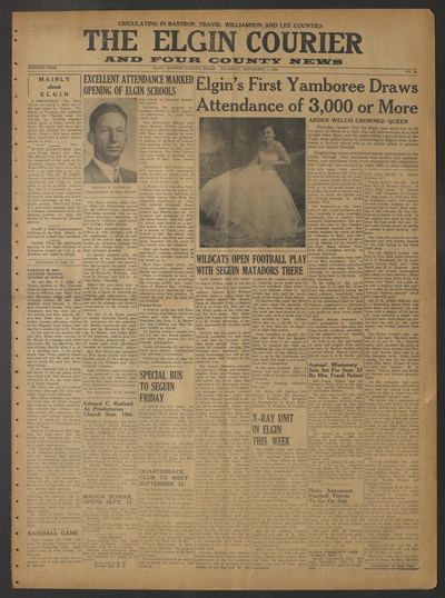 The Elgin Courier and Four County News (Elgin, Tex.) — page 1