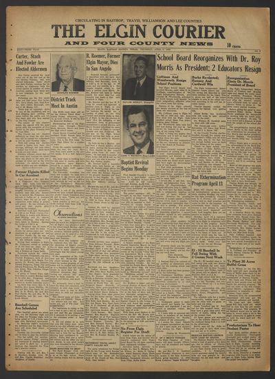 The Elgin Courier and Four County News (Elgin, Tex.) — page 1