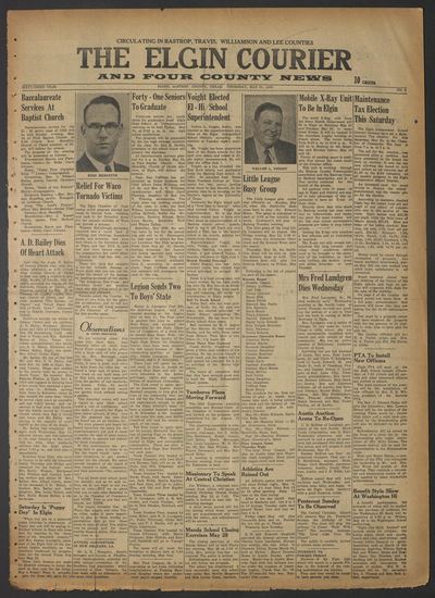 The Elgin Courier and Four County News (Elgin, Tex.) — page 1