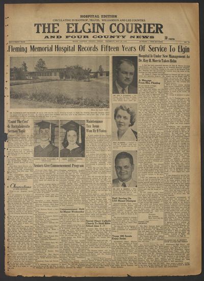 The Elgin Courier and Four County News (Elgin, Tex.) — page 1