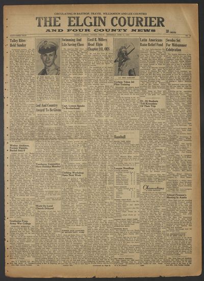 The Elgin Courier and Four County News (Elgin, Tex.) — page 1