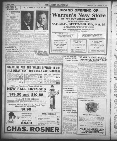 The Austin Statesman (Austin, Tex.) — "EXPOSITION BUILDERS" — page 4