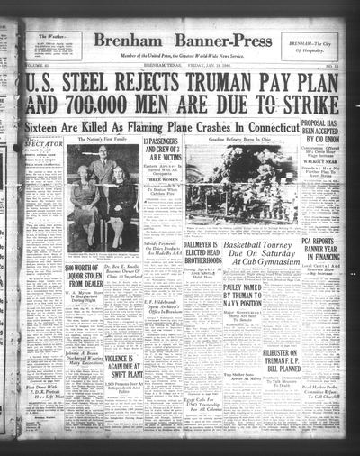Brenham Banner-Press (Brenham, Tex.) — page 1