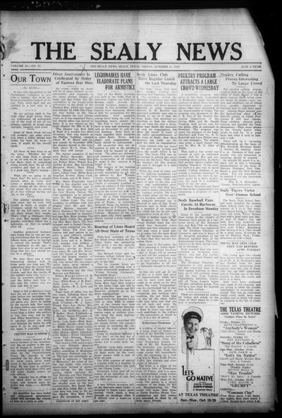 The Sealy News (Sealy, Tex.) — page 1