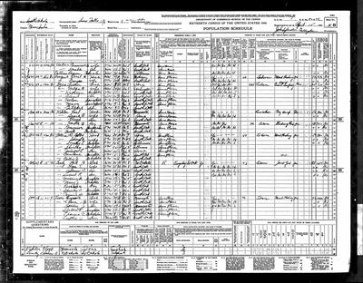 1940 United States Federal Census — Sioux Falls, Minnehaha Co., S.D., sh. 5B (Ancestry record 112056159) · **S222** — page sh. 5B