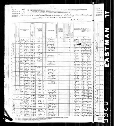1880 United States Federal Census — Pittsburgh Ward 32, ED 169, p. 26 (Ancestry coll. 6742, record 28666117) · **S183** — page p. 26