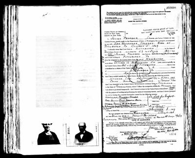 Julius Proeger Jr, son of Julius Karl Proeger (Earl's 3rd great-grandfather) — U.S. passport application, 1919