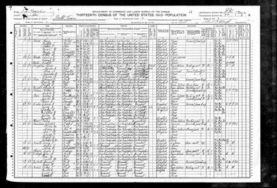 Leon H. and Bessie H. Roberts — 1910 U.S. census, Bath, New Hampshire
