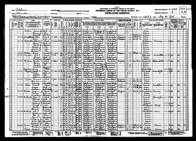 1930 U.S. Federal Census — Washington Township, **Mission Precinct**, Alameda County, California; Enumeration District 1-349, Supervisor's District 8, sheet 2 B, dwelling 43, family 43, enumerated 7 April 1930 by "Iny W. Cull" (Ancestry coll. 6224, record 88915983; image 4532332_00361) · full resolution 3932 × 2844 px, DeepZoom level 12, 48/48 tiles — page sheet 2B, lines 78–80