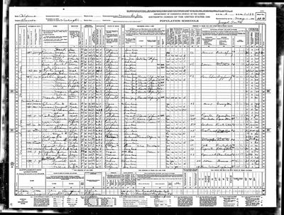 1940 United States Federal Census — Washington Township, **Mission San Jose**, Alameda County, California; E.D. 1-180, S.D. 6, Sheet 20-B, line 59, household 481; enumerated 1 May 1940 by Joseph Fonte (Ancestry coll. 2442, record 68940180; image m-t0627-00191-00688, NARA T627 roll 191) · full resolution 7162 x 5402 px, DeepZoom level 13, 154/154 tiles — page line 59, enumerated alone