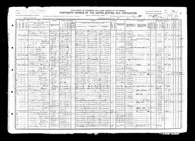 1910 United States Federal Census — Wilkes-Barre Ward 16, ED 166, sheet 20A (Ancestry coll. 7884, record 120845508, image 4450036_00989) · **S177** — page sheet 20A