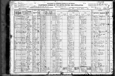 1920 United States Federal Census — J.P. 2, Jackson Co., TX, ED 135, sh. 12B (Ancestry record 80464063) · **S212** — page sh. 12B